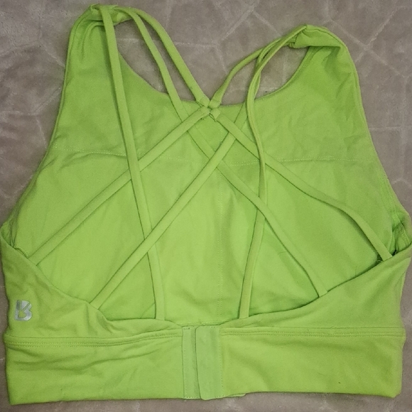 BuffBunny Lime Sports Bra - Picture 2 of 8